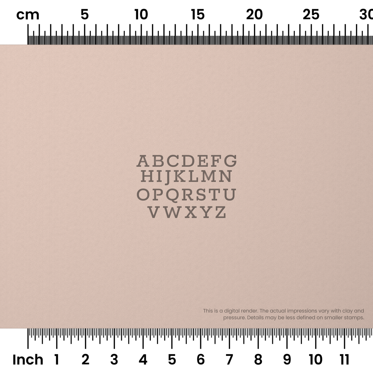 Rokkitt | All Caps | Alphabet Stamp Sets - Ceramind® Tools