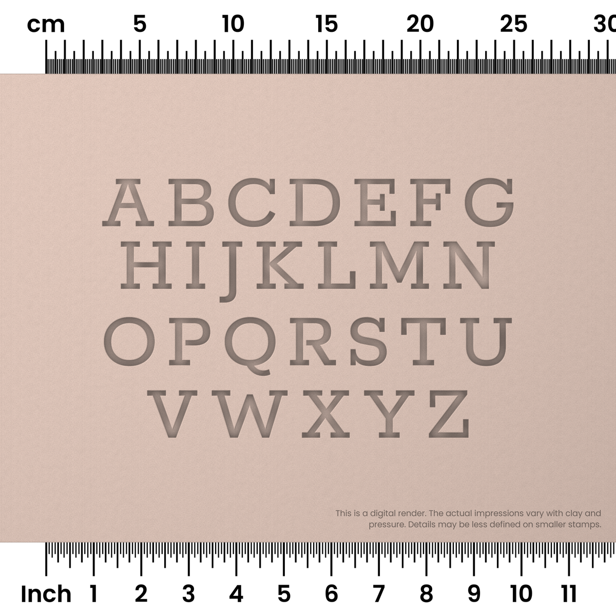 Rokkitt | All Caps | Alphabet Stamp Sets - Ceramind® Tools