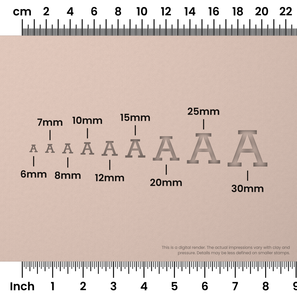 Rokkitt | All Caps | Alphabet Stamp Sets - Ceramind® Tools