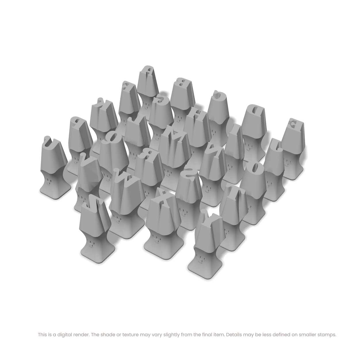 Shrikhand | All Caps | Alphabet Stamp Sets - Ceramind® Tools