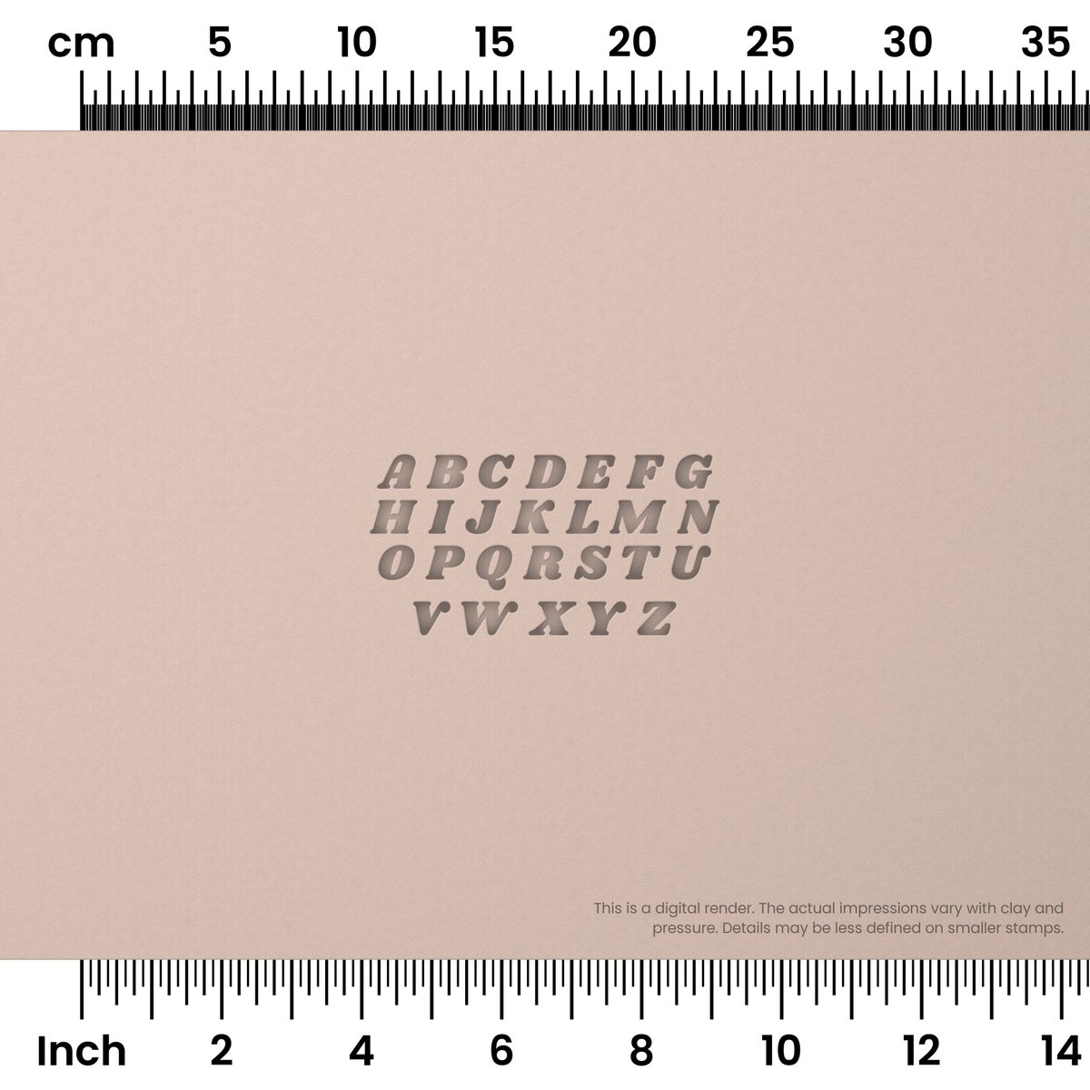 Shrikhand | All Caps | Alphabet Stamp Sets - Ceramind® Tools