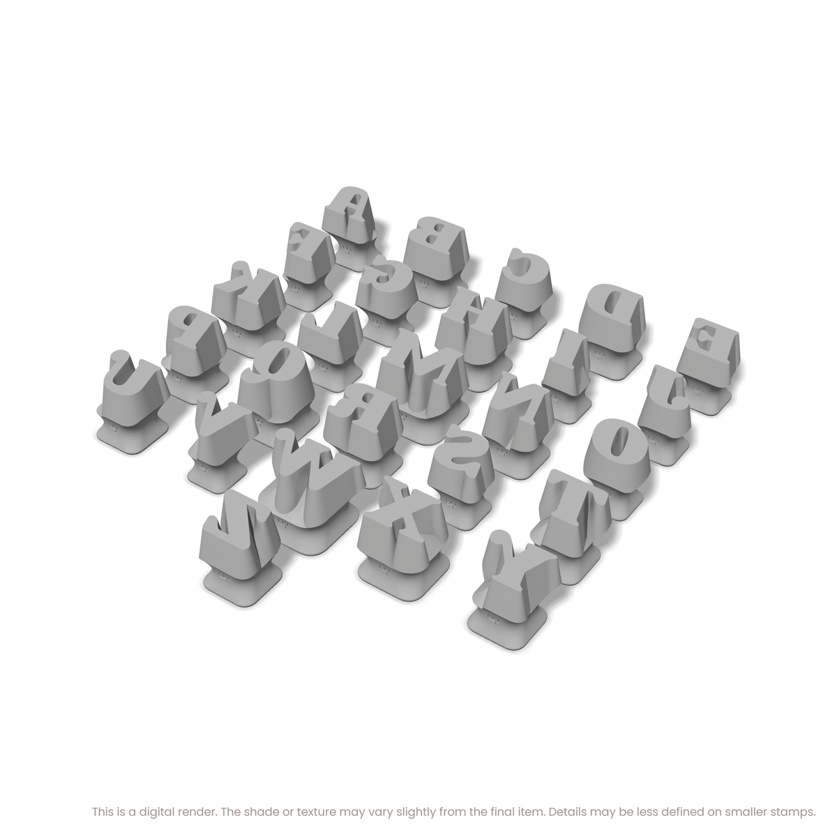 Shrikhand | All Caps | Alphabet Stamp Sets - Ceramind® Tools