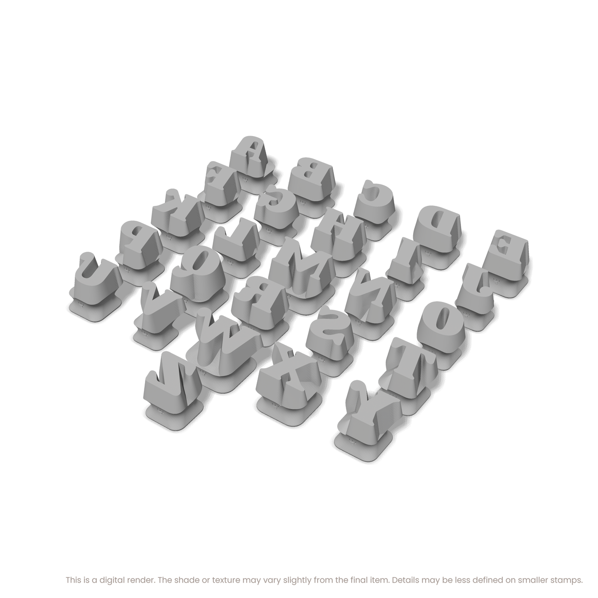 Shrikhand | All Caps | Alphabet Stamp Sets - Ceramind® Tools