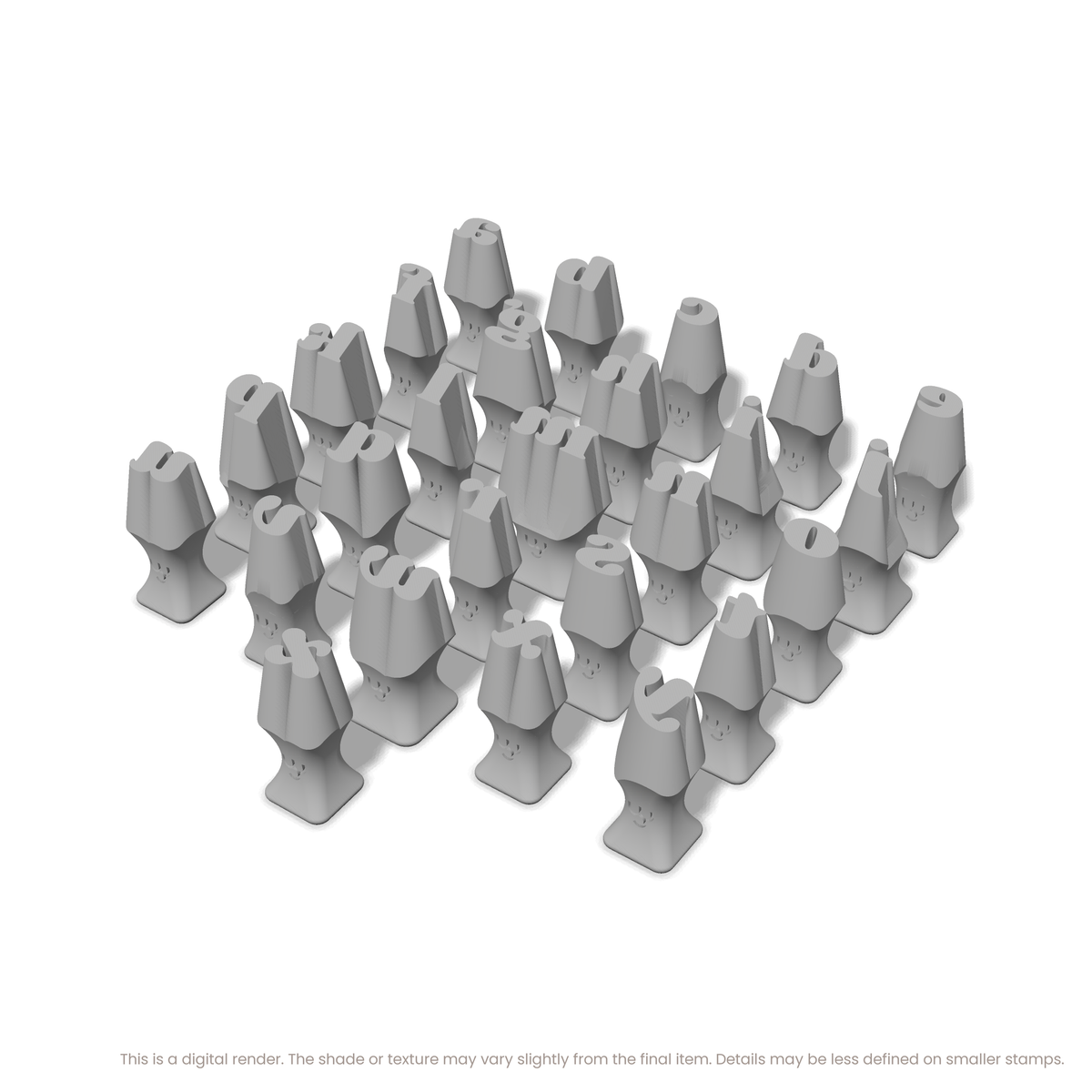 Shrikhand | Lowercase | Alphabet Stamp Sets - Ceramind® Tools