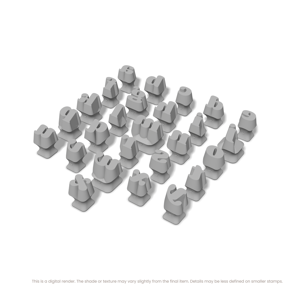 Shrikhand | Lowercase | Alphabet Stamp Sets - Ceramind® Tools