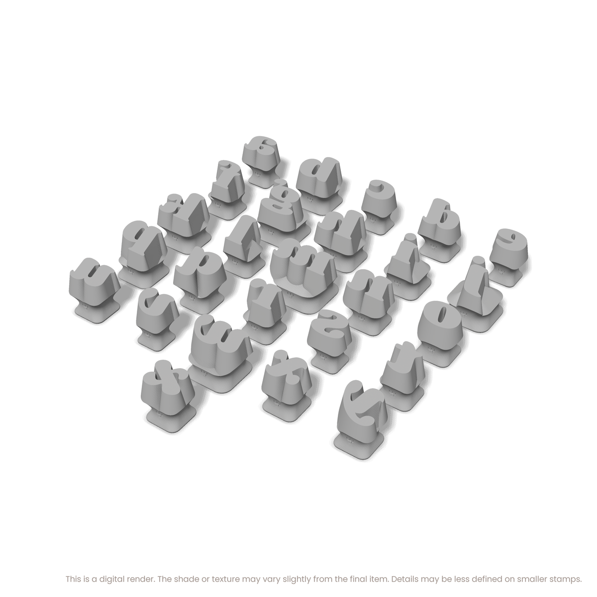 Shrikhand | Lowercase | Alphabet Stamp Sets - Ceramind® Tools