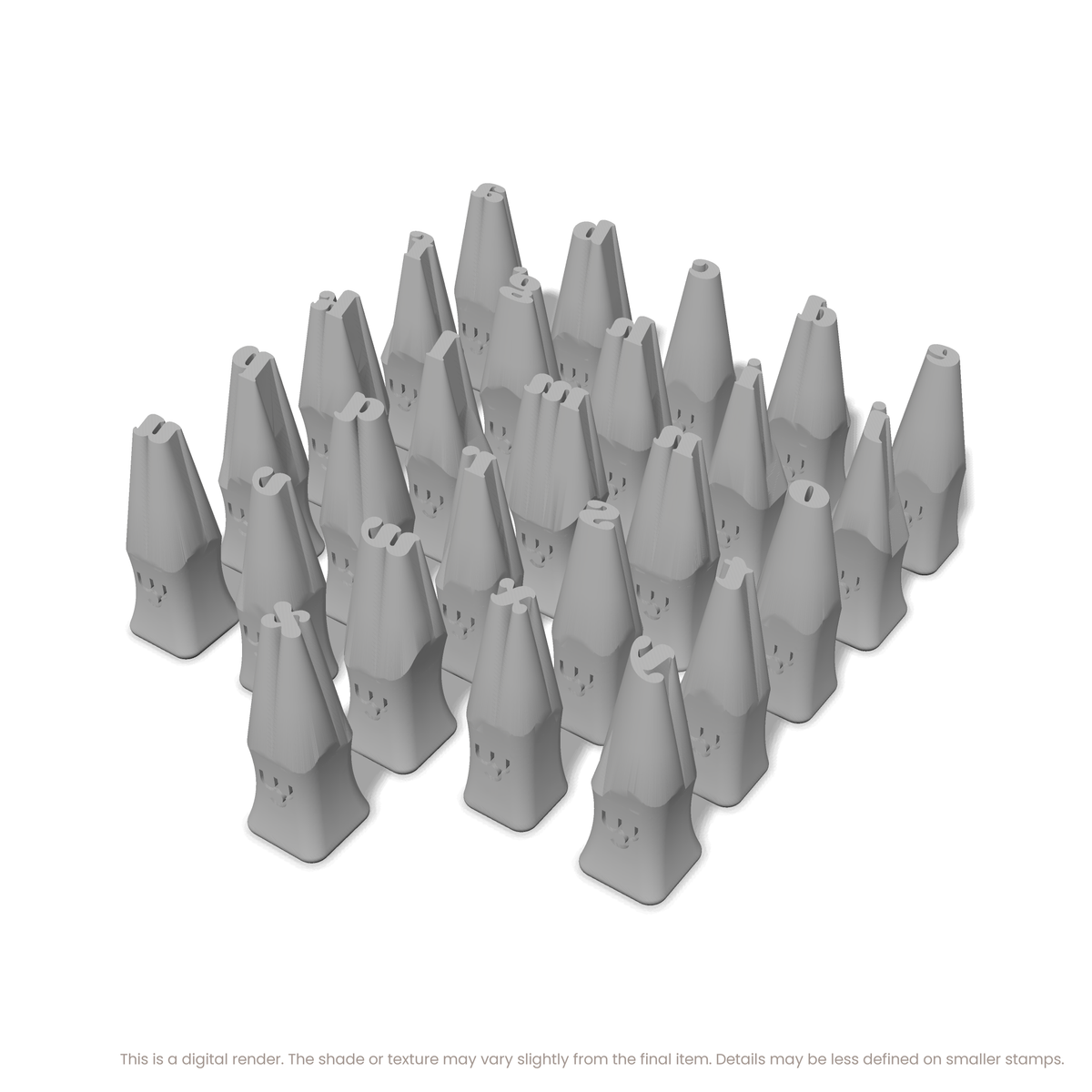 Shrikhand | Lowercase | Alphabet Stamp Sets - Ceramind® Tools