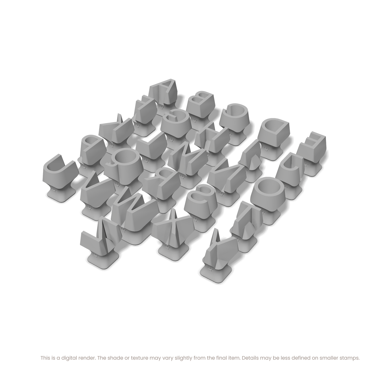 Sora | All Caps | Alphabet Stamp Sets - Ceramind® Tools