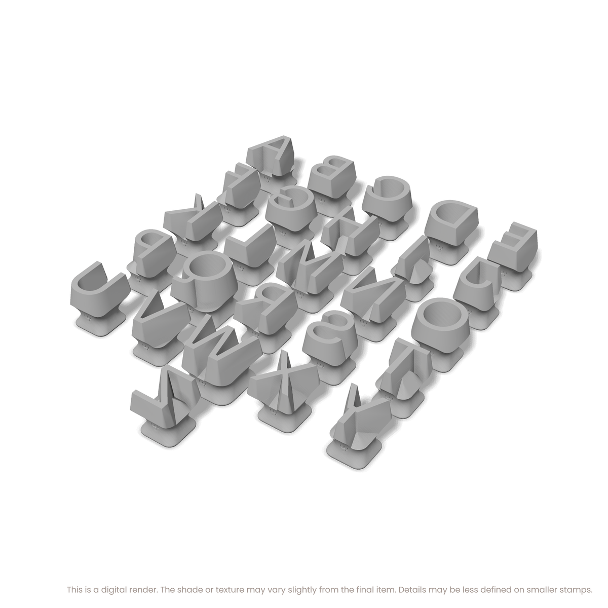 Sora | All Caps | Alphabet Stamp Sets - Ceramind® Tools