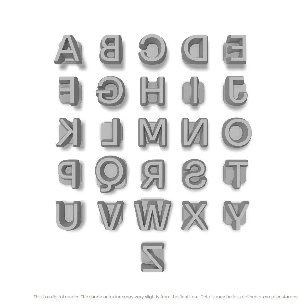 Sora | All Caps | Alphabet Stamp Sets - Ceramind® Tools
