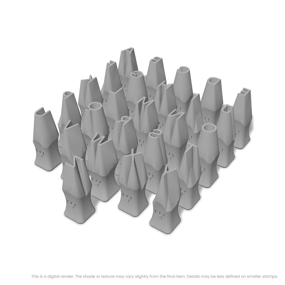 Sora | All Caps | Alphabet Stamp Sets - Ceramind® Tools