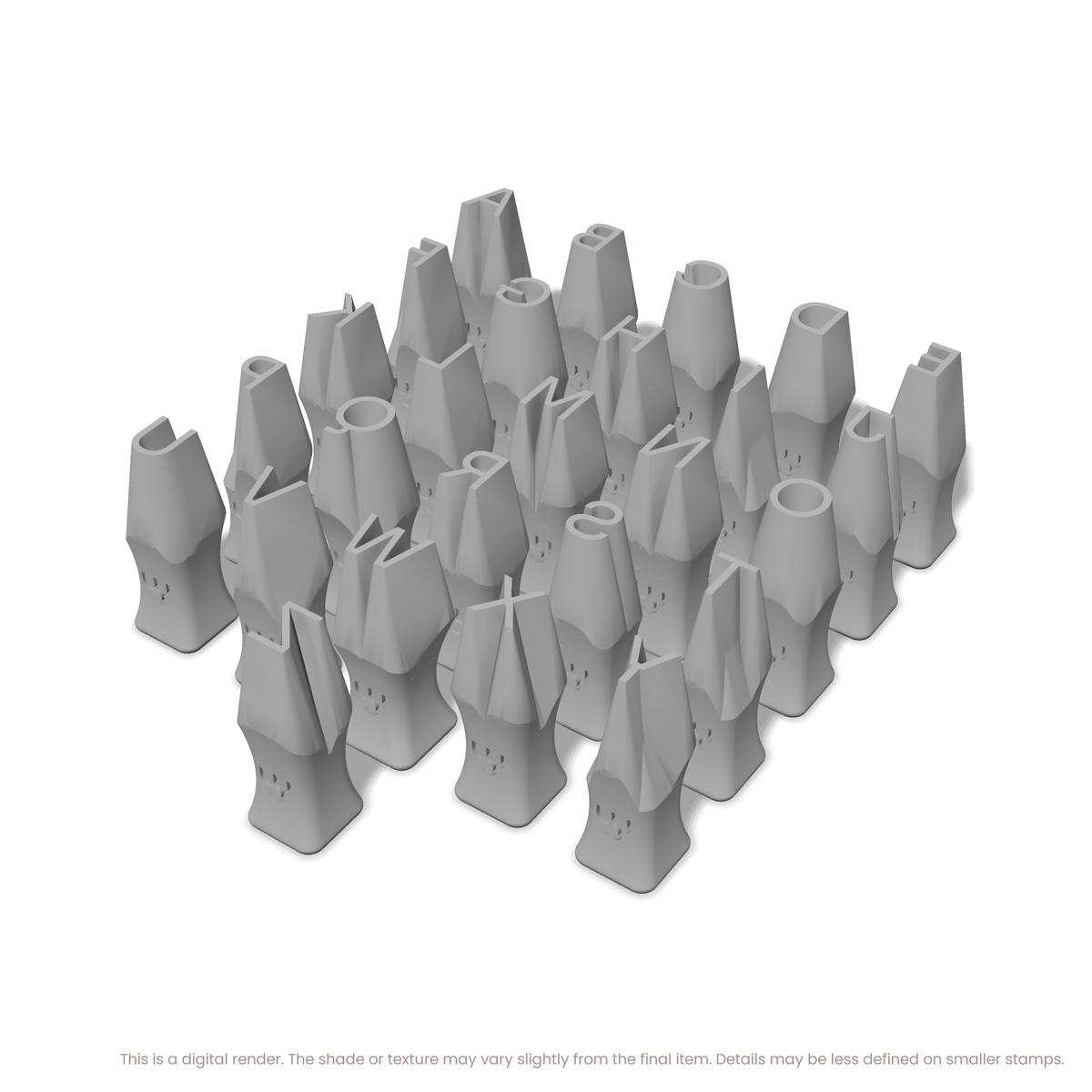 Sora | All Caps | Alphabet Stamp Sets - Ceramind® Tools