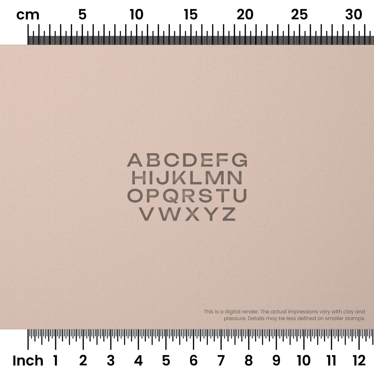 Unbounded | All Caps | Alphabet Stamp Sets - Ceramind® Tools