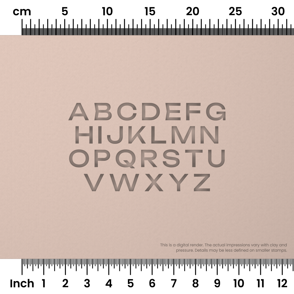 Unbounded | All Caps | Alphabet Stamp Sets - Ceramind® Tools