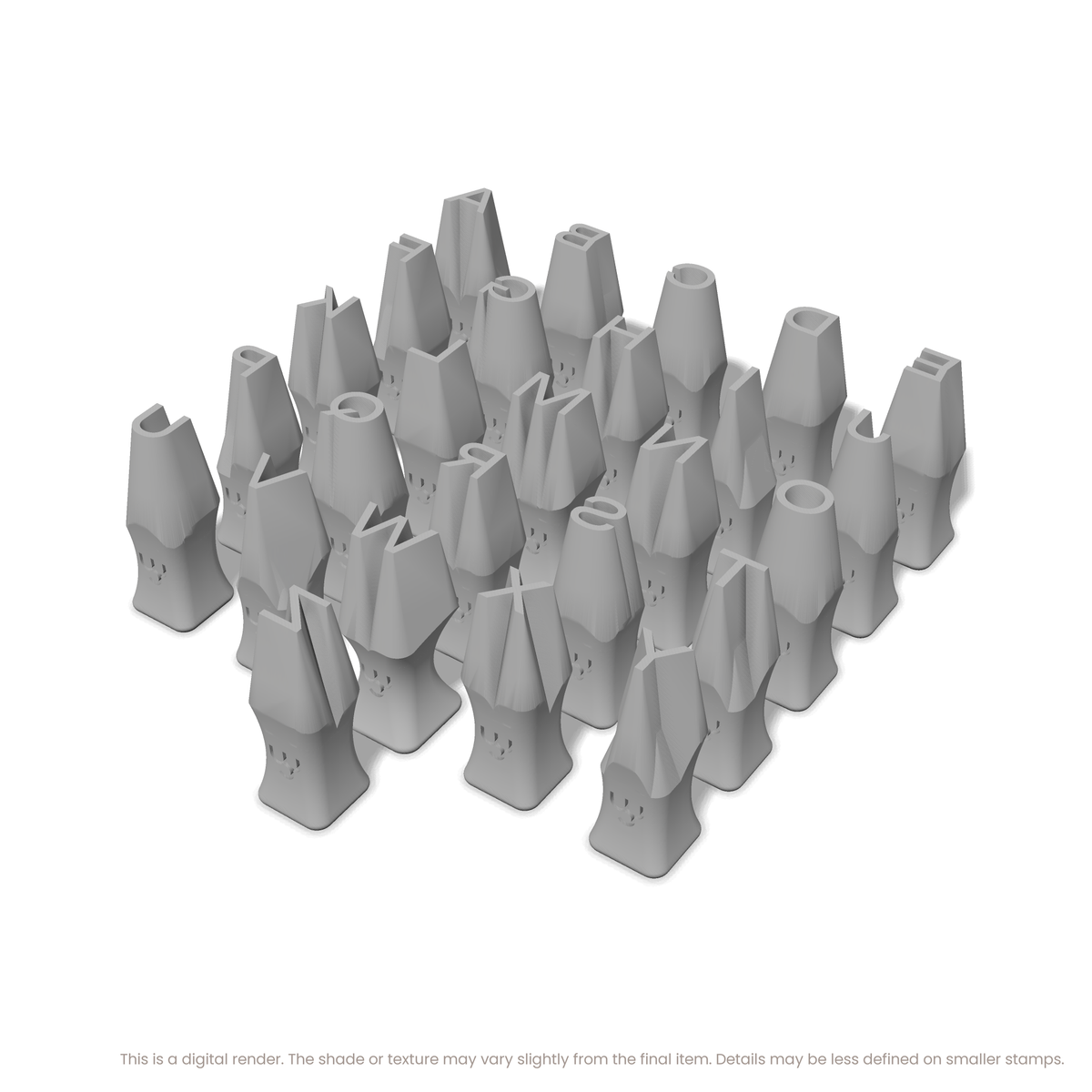 Unbounded | All Caps | Alphabet Stamp Sets - Ceramind® Tools