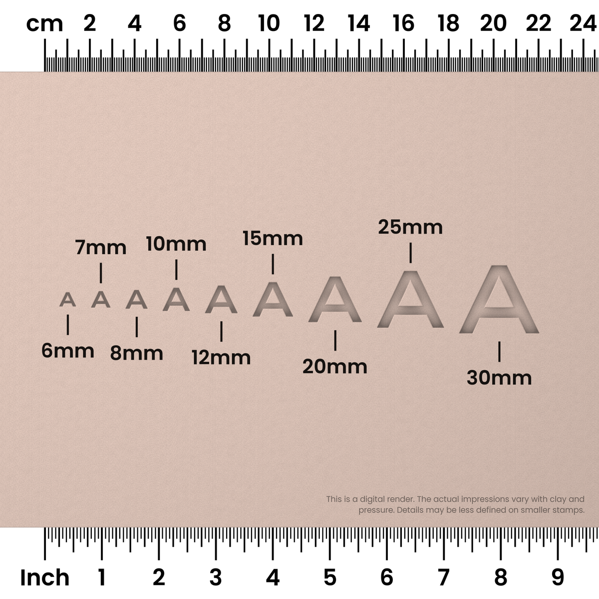 Unbounded | All Caps | Alphabet Stamp Sets - Ceramind® Tools