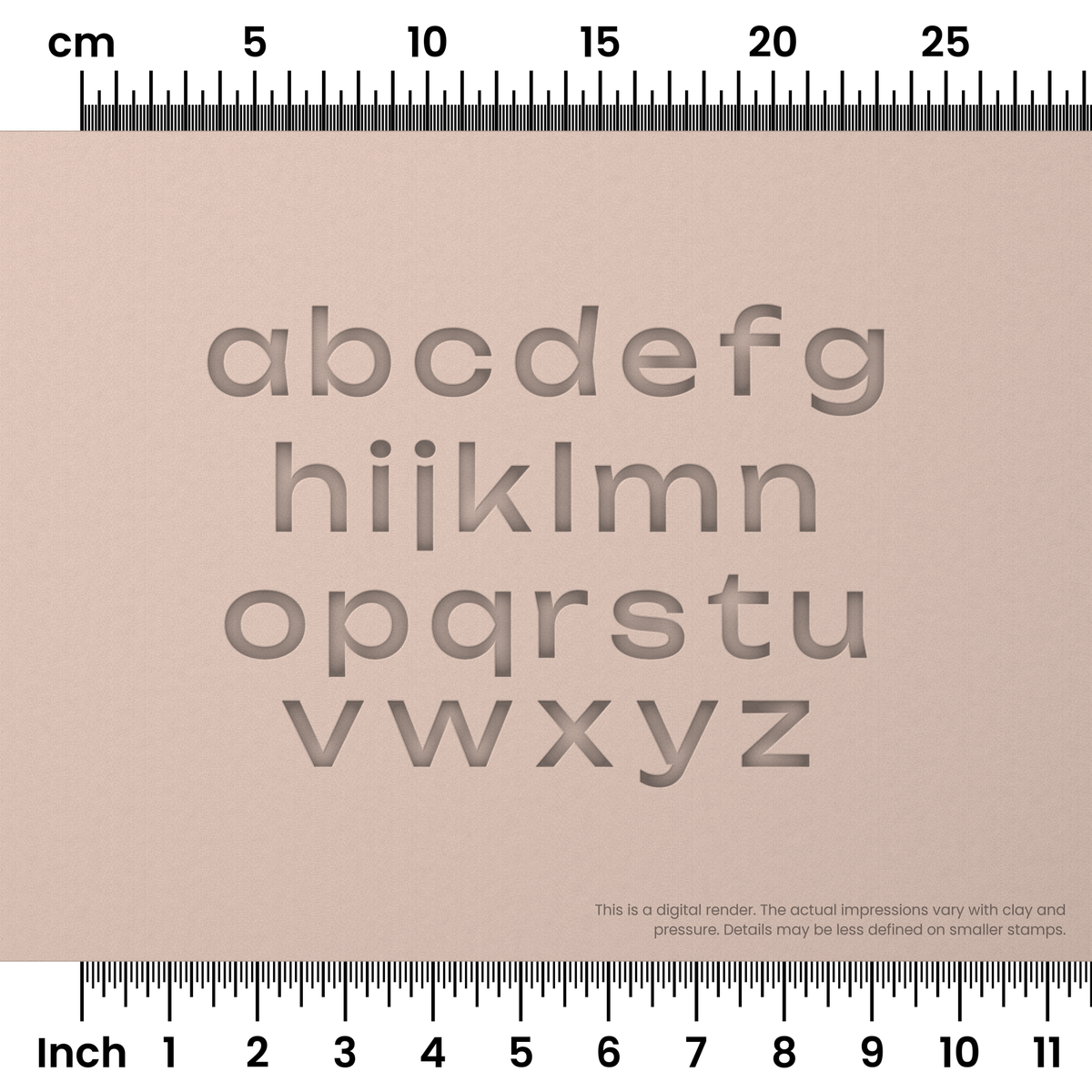 Unbounded | Lowercase | Alphabet Stamp Sets - Ceramind® Tools