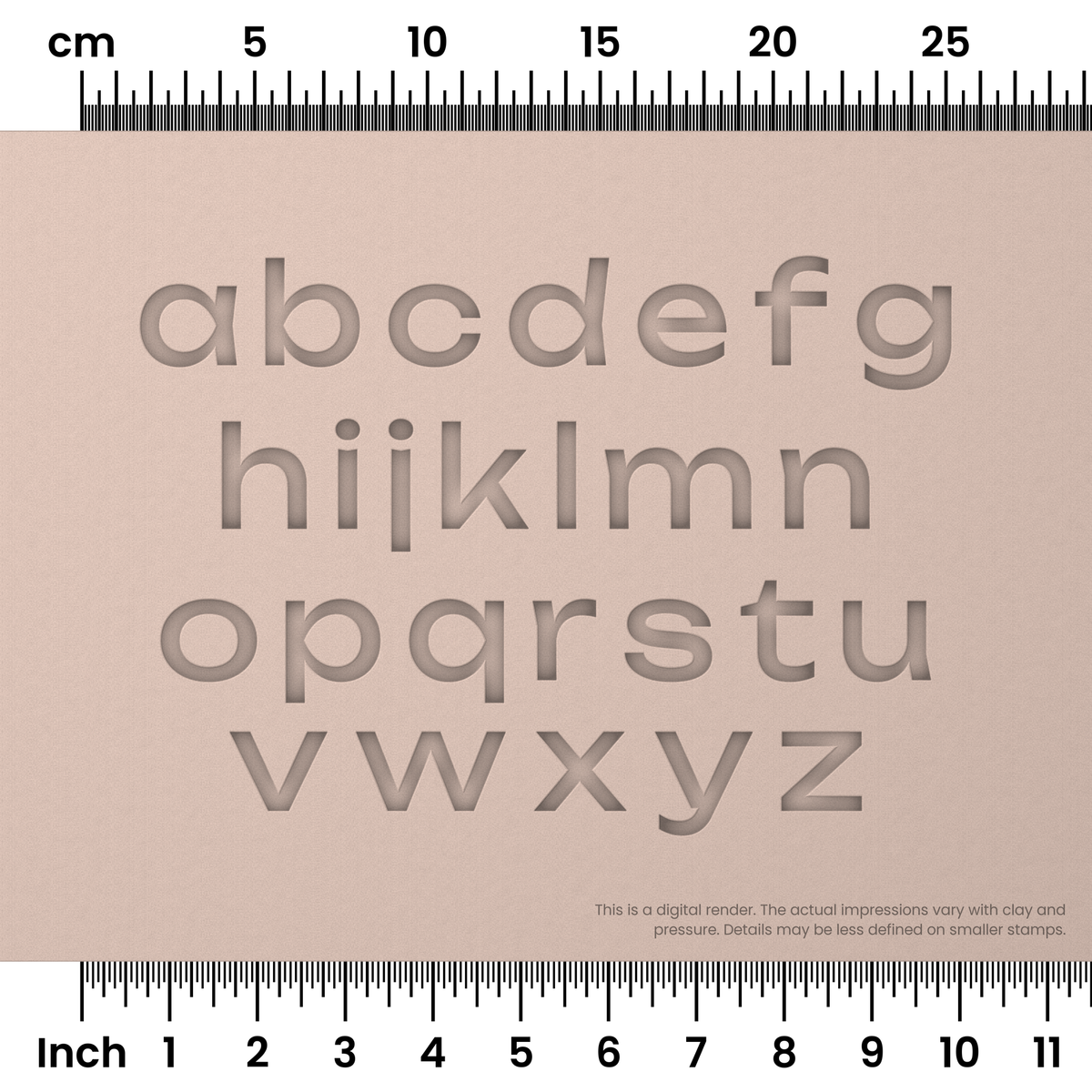 Unbounded | Lowercase | Alphabet Stamp Sets - Ceramind® Tools