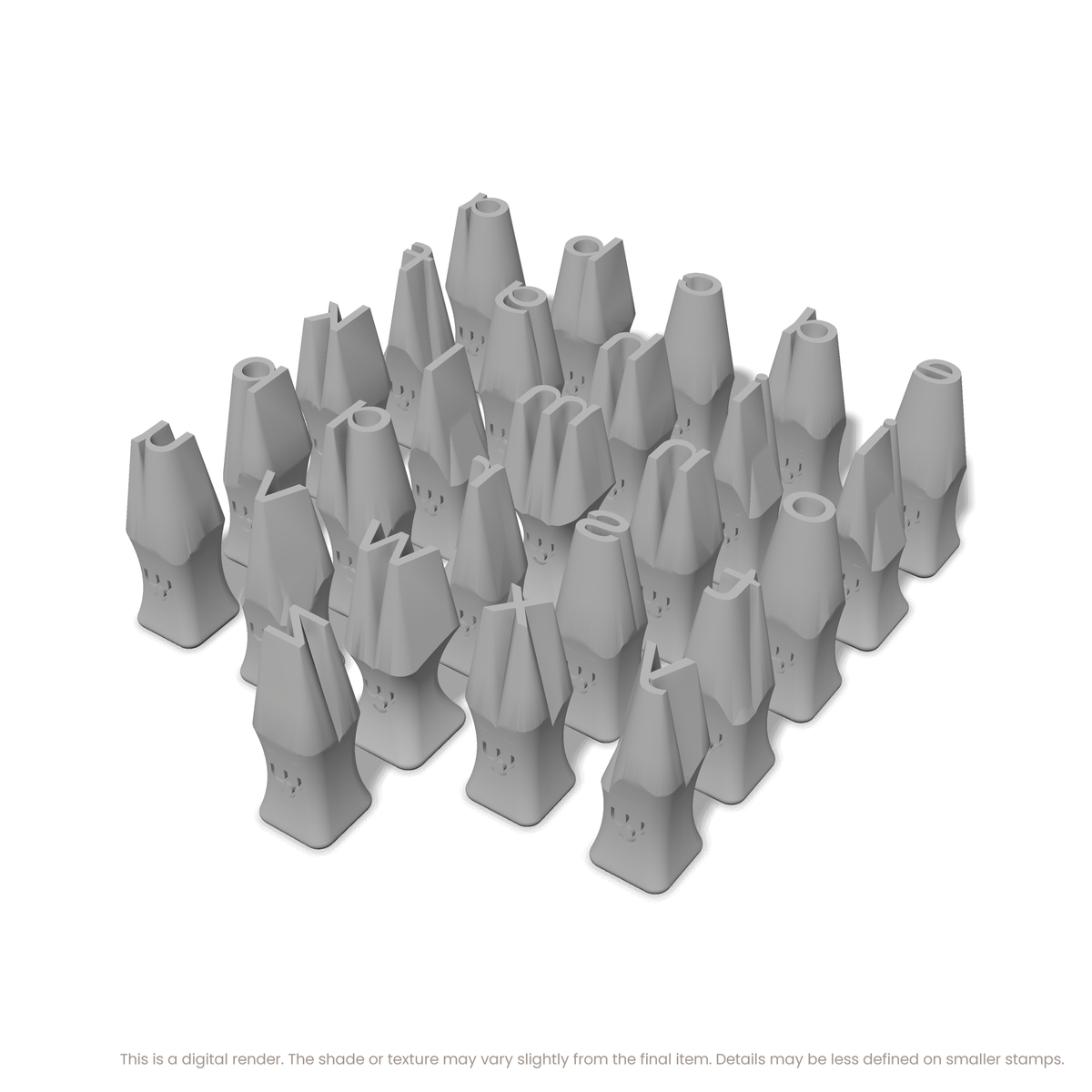 Unbounded | Lowercase | Alphabet Stamp Sets - Ceramind® Tools