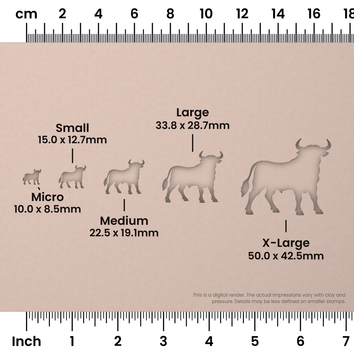 Bull Stamps - Ceramind® Tools