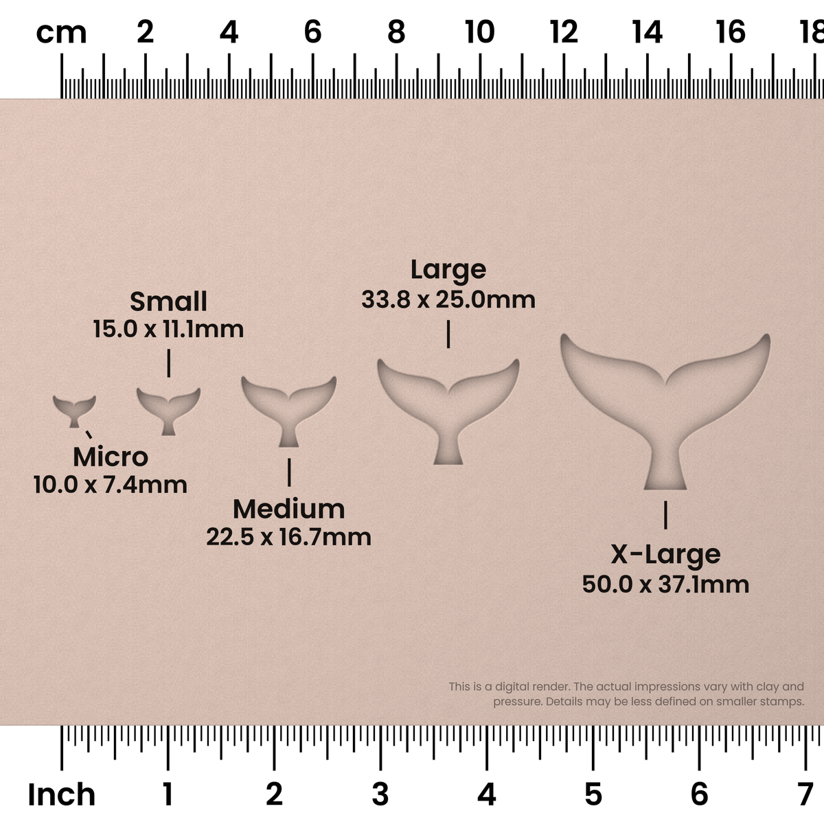 Whale Fluke Stamps - Ceramind® Tools