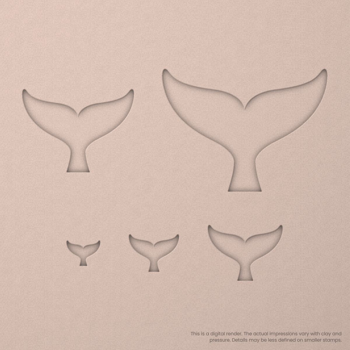 Whale Fluke Stamps - Ceramind® Tools