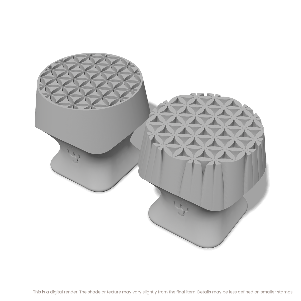 Flower of Life Stamp Set: Circle, 6 Petals Wide - Ceramind® Tools