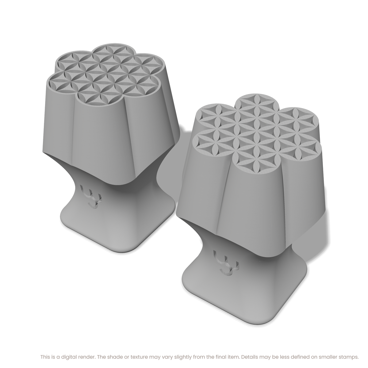 Flower of Life Stamp Set: Seven Circle, 6 Petals Wide - Ceramind® Tools