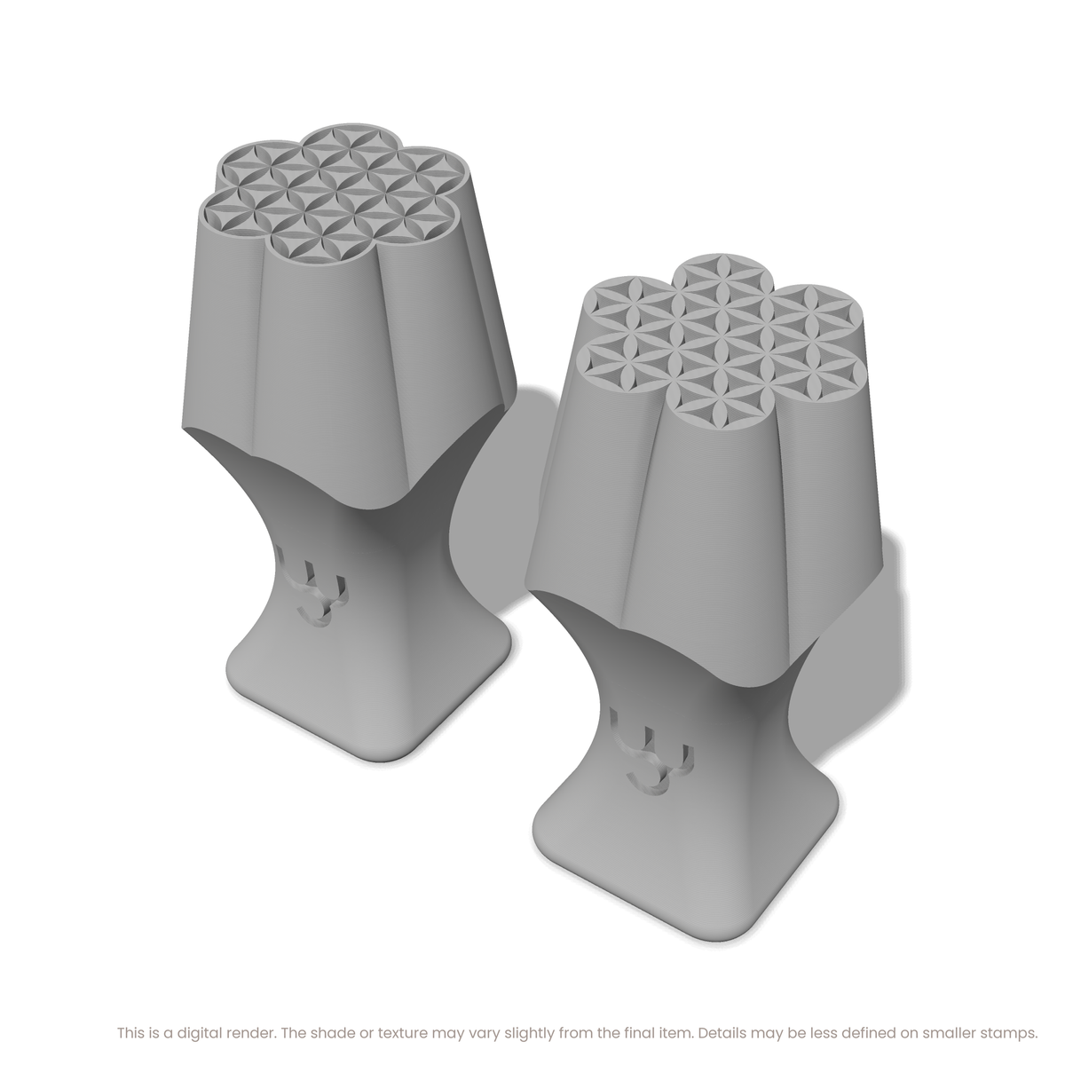 Flower of Life Stamp Set: Seven Circle, 6 Petals Wide - Ceramind® Tools