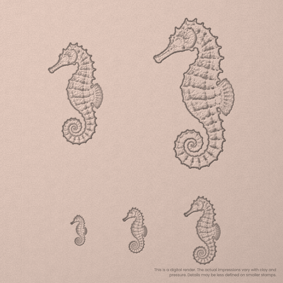 Seahorse Stamps - Photo Textured