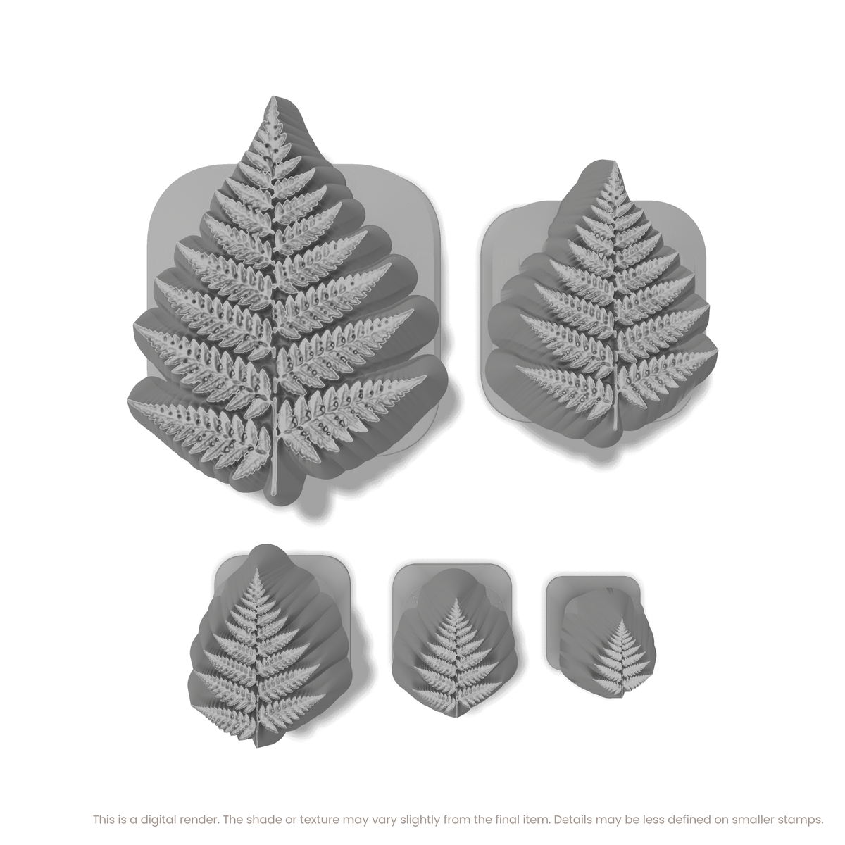 Fern Leaf Stamps - Photo Textured