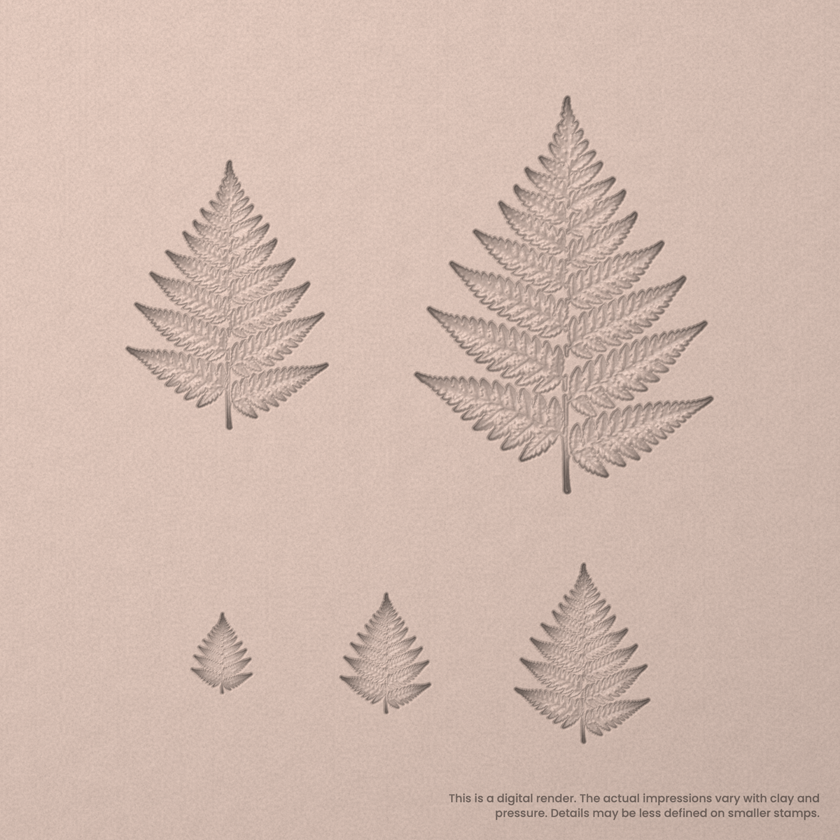 Fern Leaf Stamps - Photo Textured