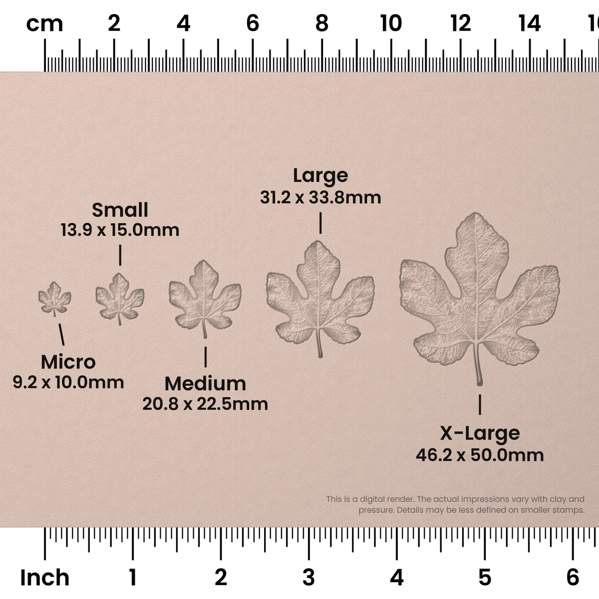 Fig Leaf Stamps - Photo Textured