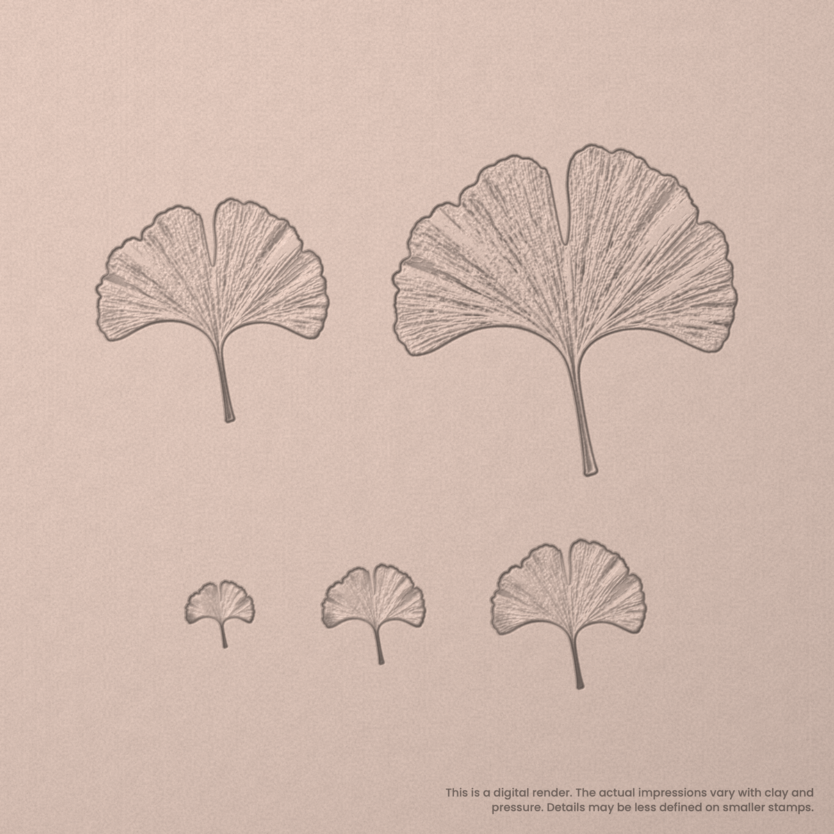 Ginko Leaf Stamps - Photo Textured