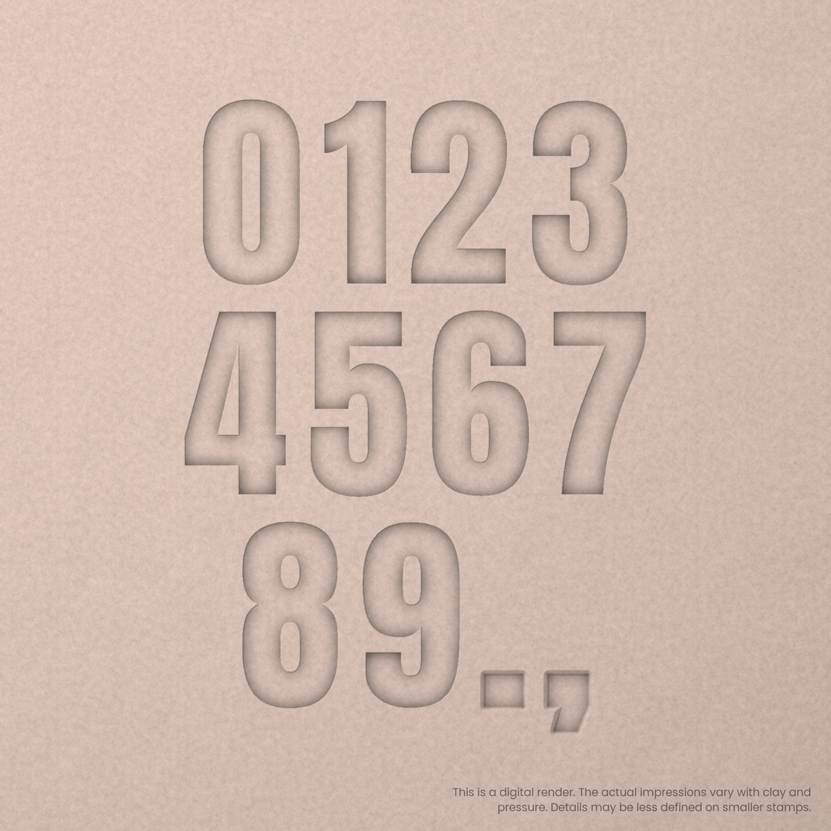 Anton Regular | Font Rail Stamp Sets | Letters, Numbers, and Symbols - Ceramind® Tools