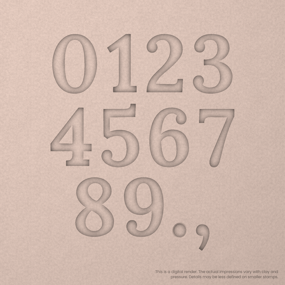 Lora | Font Rail Stamp Sets | Letters, Numbers, and Symbols - Ceramind® Tools