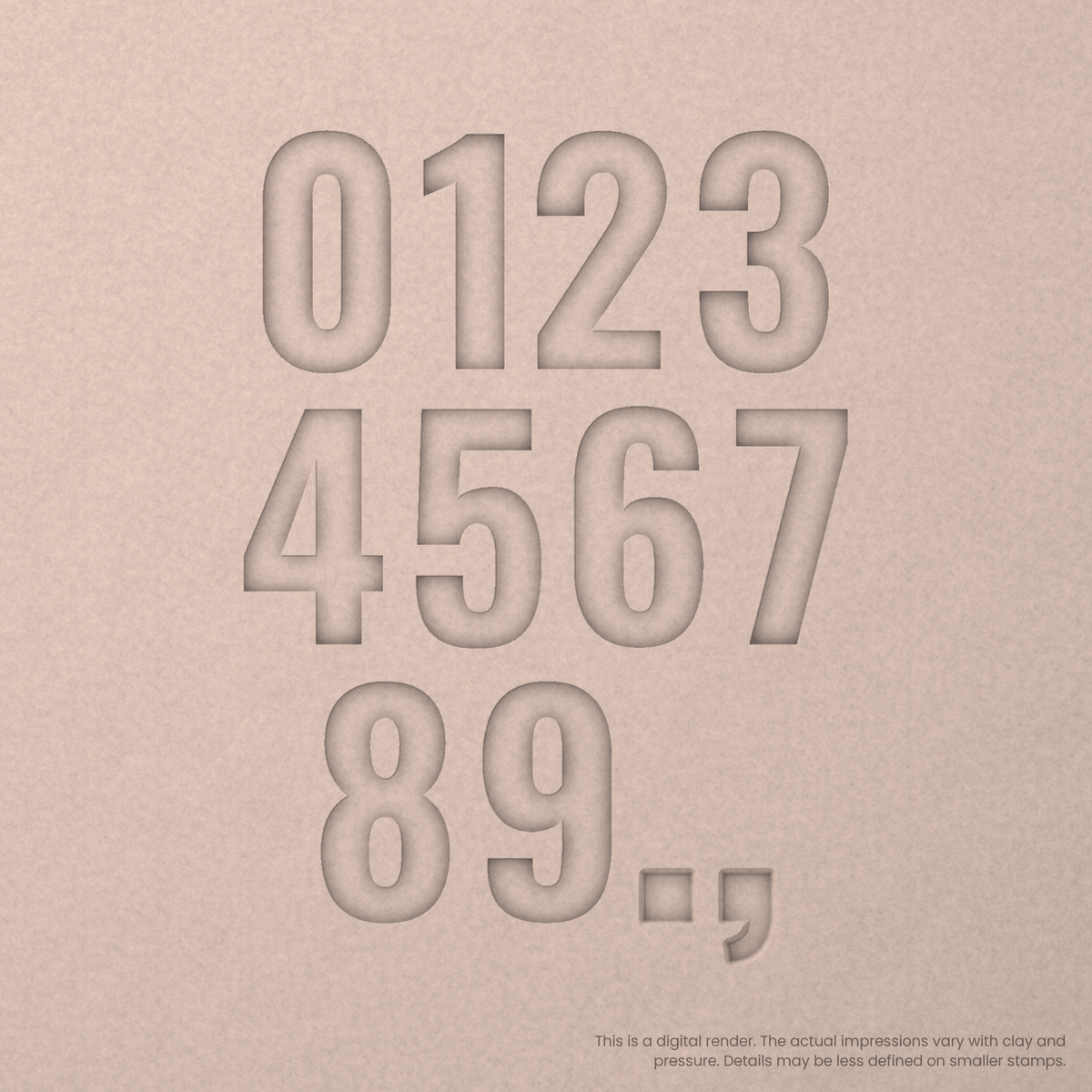 Oswald | Font Rail Stamp Sets | Letters, Numbers, and Symbols - Ceramind® Tools