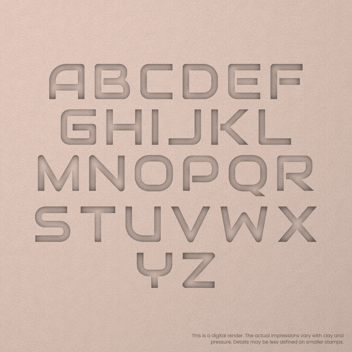 Audiowide | Font Rail Stamp Sets | Letters, Numbers, and Symbols - Ceramind® Tools