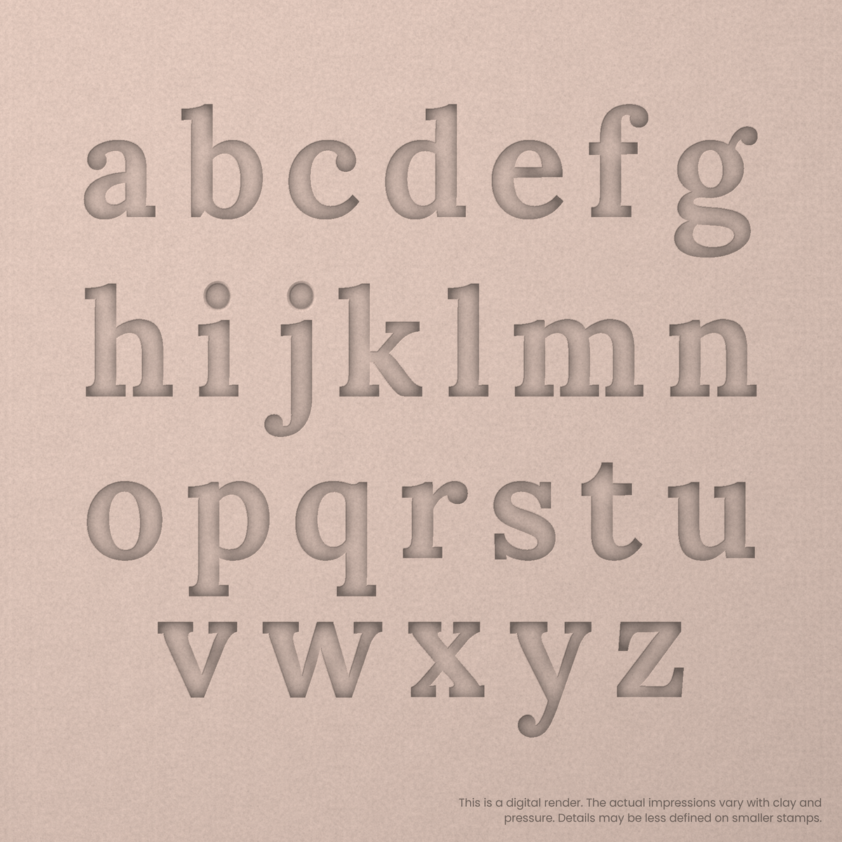 Lora | Font Rail Stamp Sets | Letters, Numbers, and Symbols - Ceramind® Tools