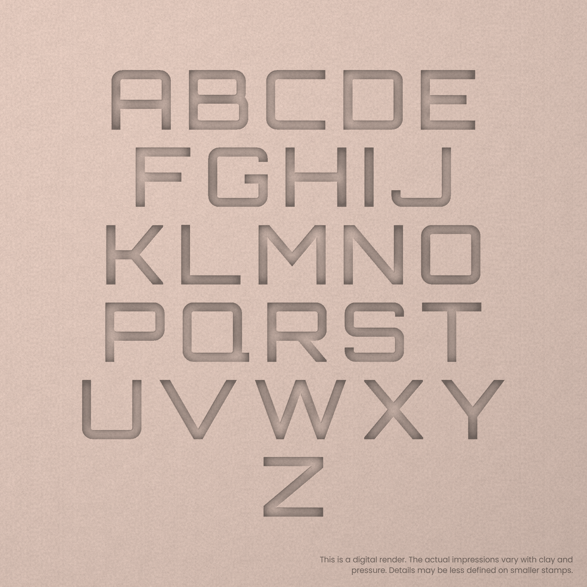 Orbitron | Font Rail Stamp Sets | Letters, Numbers, and Symbols - Ceramind® Tools