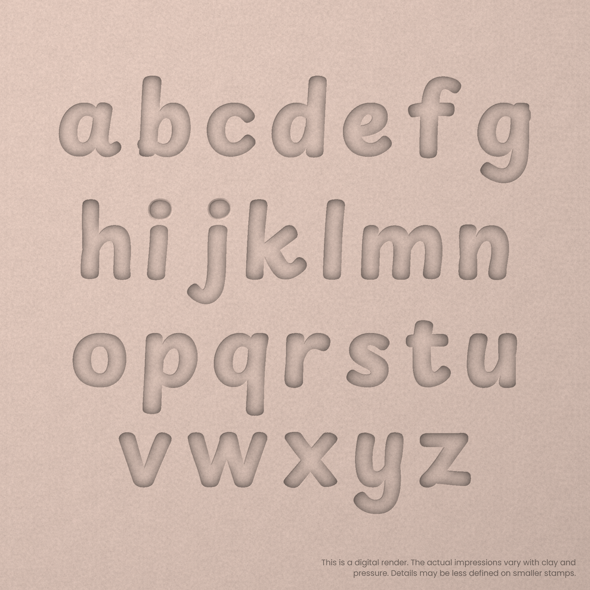 Playpen Sans | Font Rail Stamp Sets | Letters, Numbers, and Symbols - Ceramind® Tools