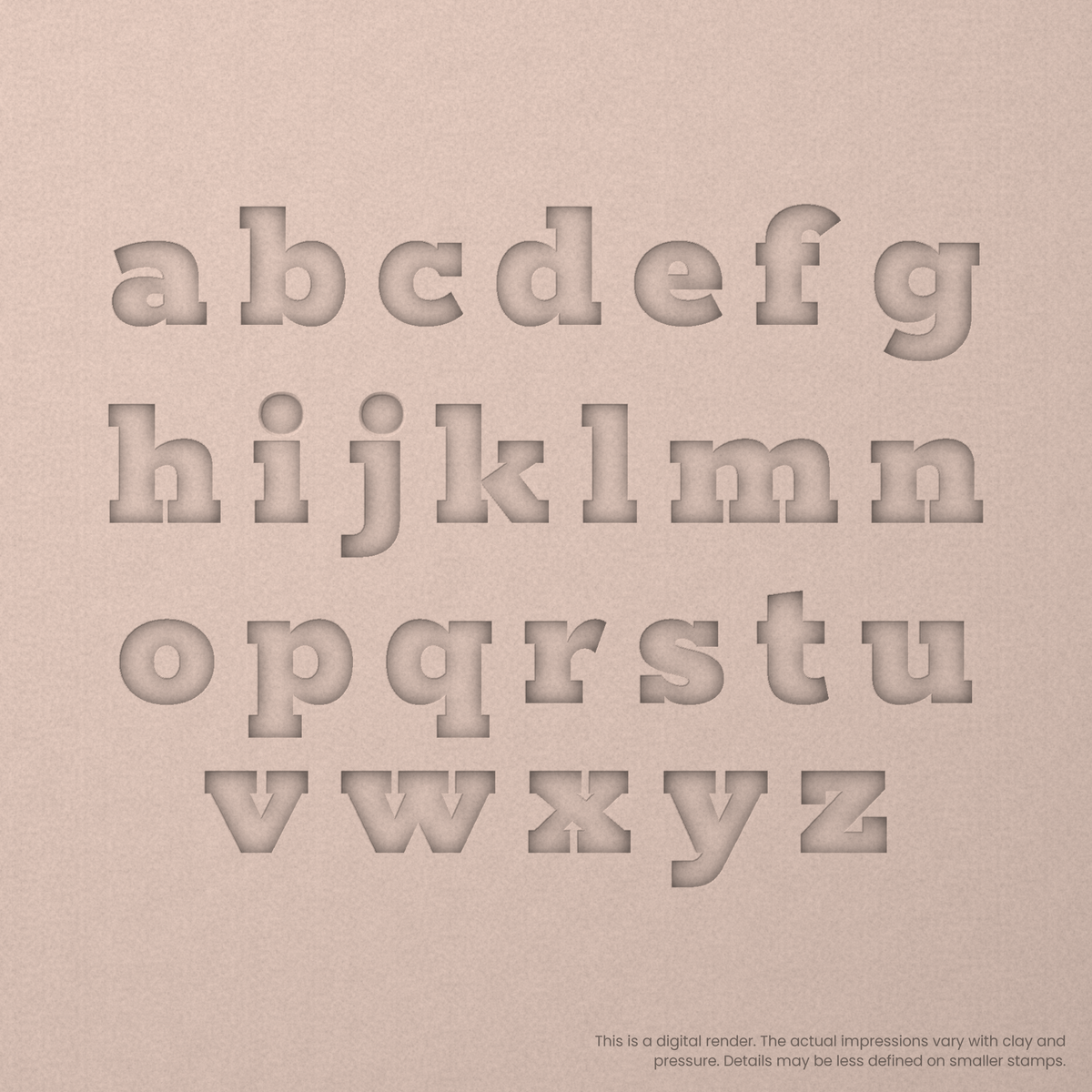 Rokkitt | Font Rail Stamp Sets | Letters, Numbers, and Symbols - Ceramind® Tools