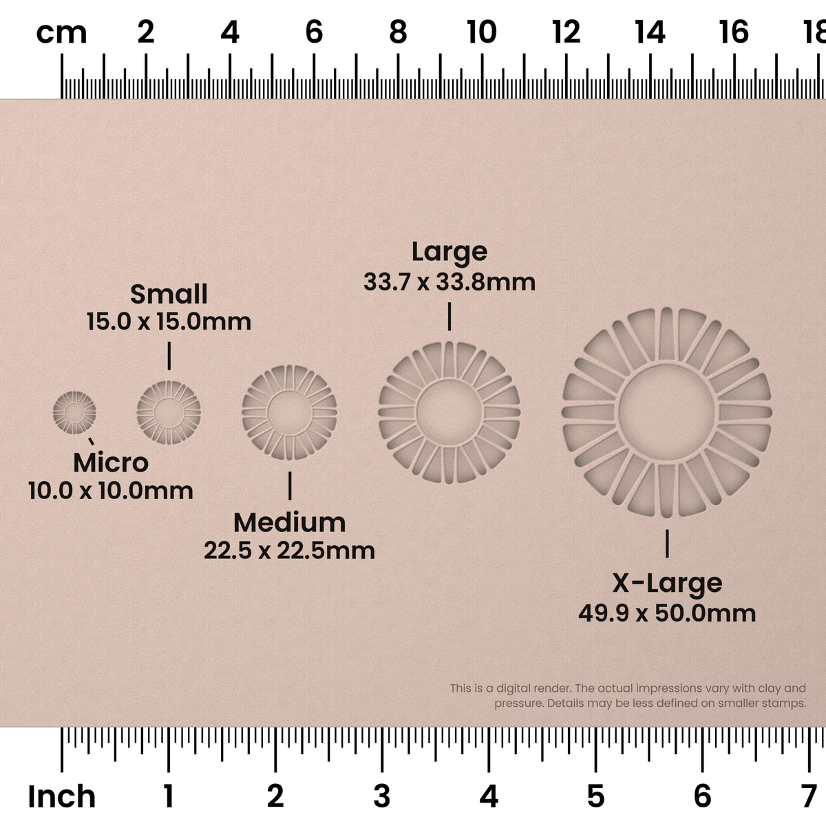 Classic Sunburst Stamps - Ceramind® Tools