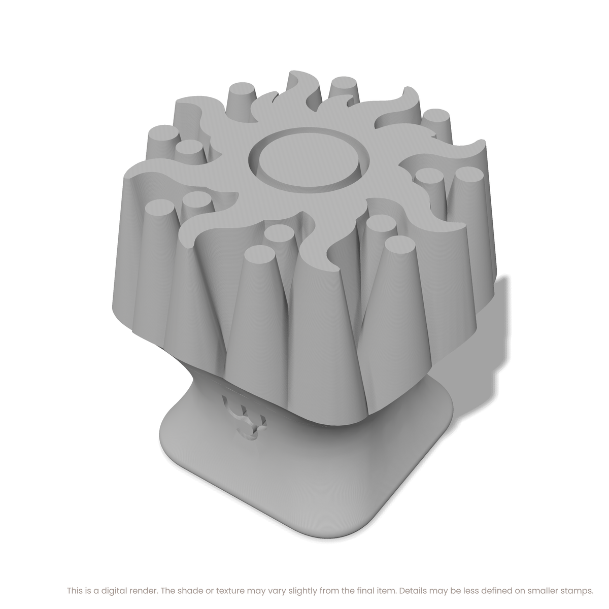 Dotted Flame Sunburst Stamps - Ceramind® Tools
