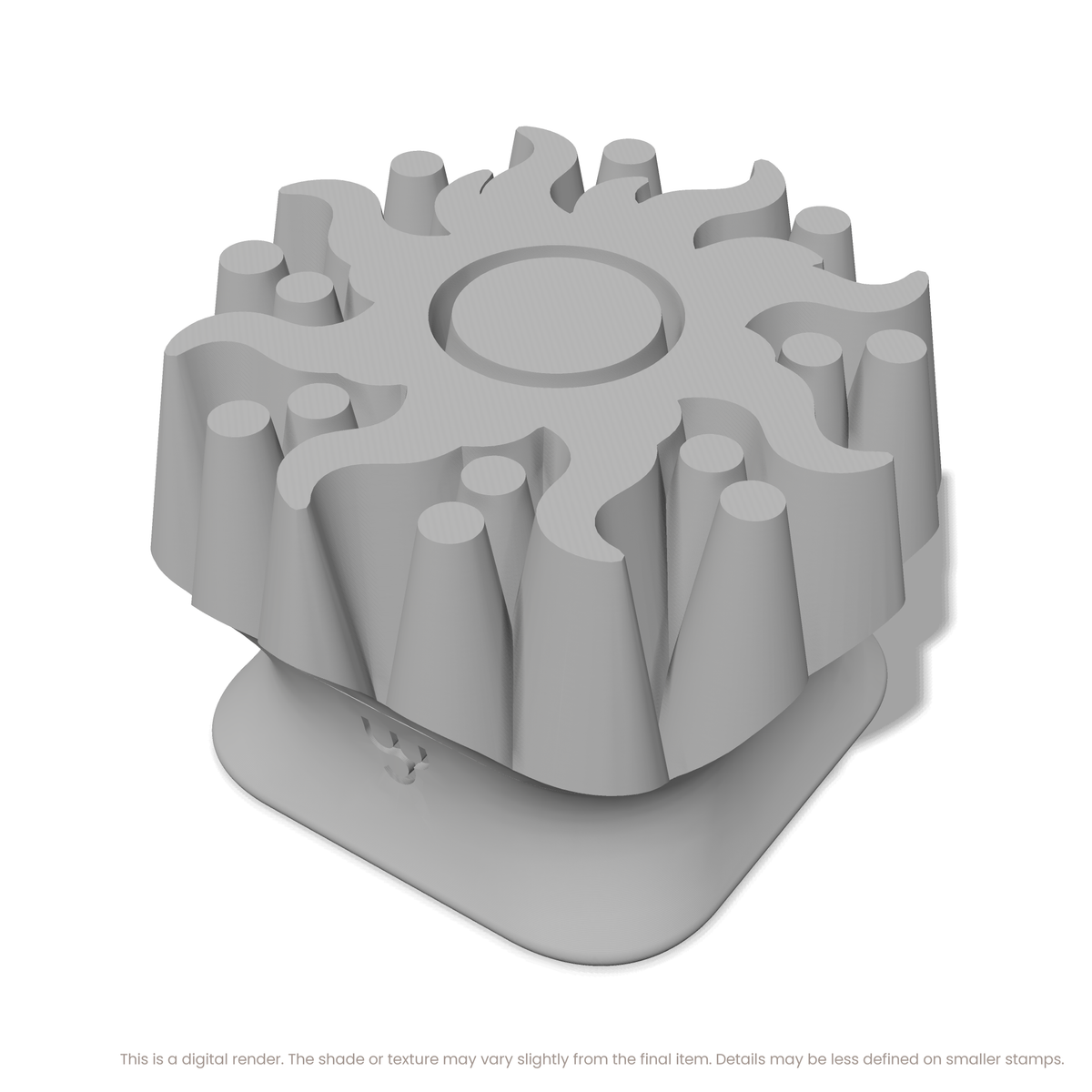 Dotted Flame Sunburst Stamps - Ceramind® Tools