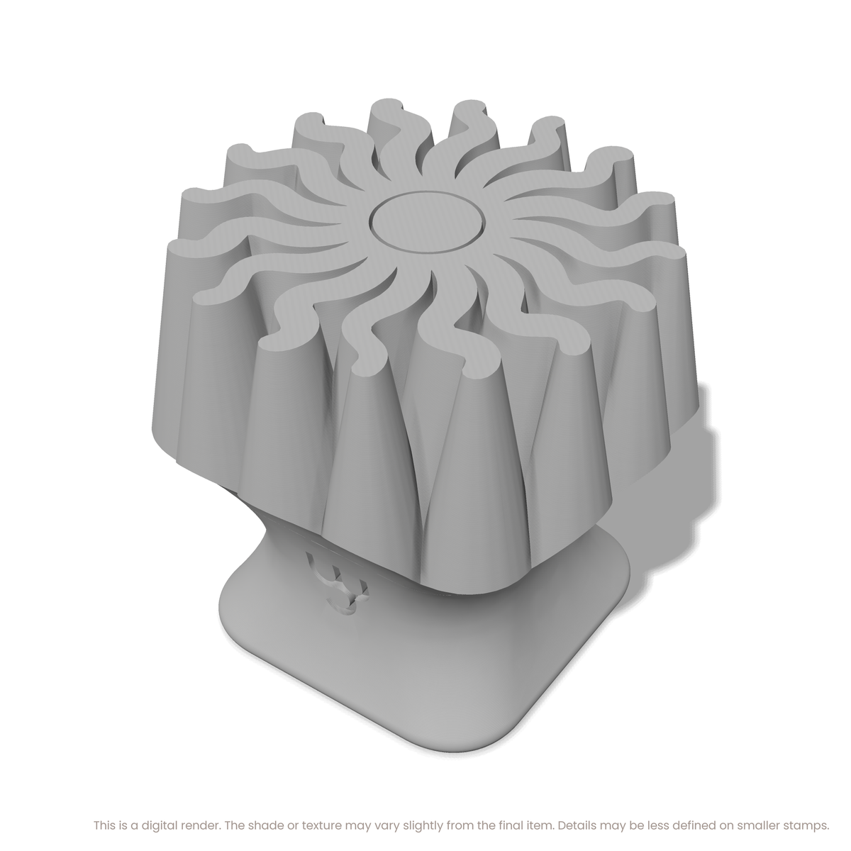Wavy Flame Sunburst Stamps - Ceramind® Tools