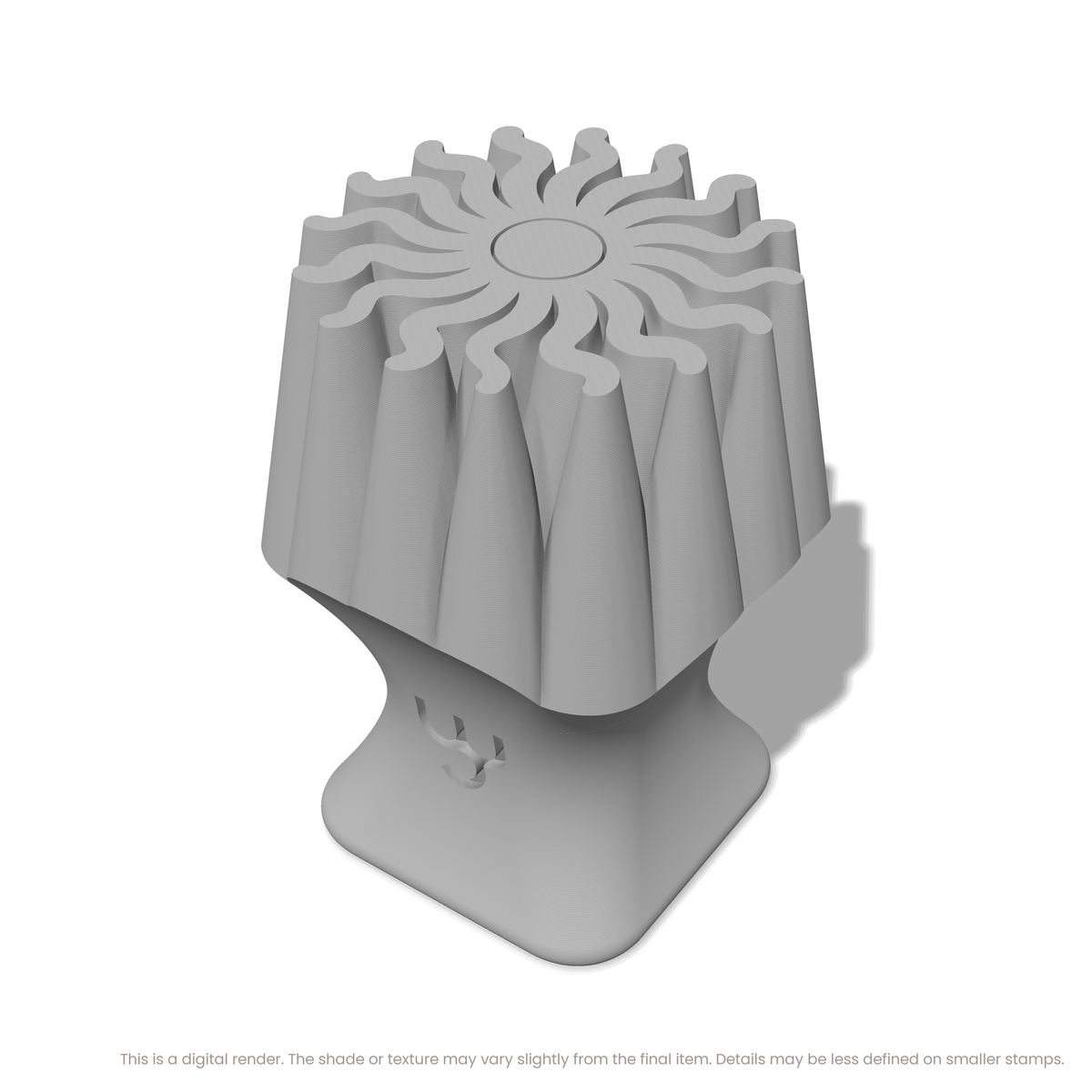 Wavy Flame Sunburst Stamps - Ceramind® Tools