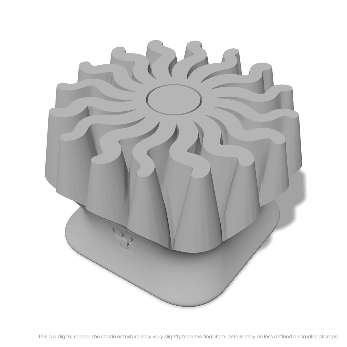 Wavy Flame Sunburst Stamps - Ceramind® Tools