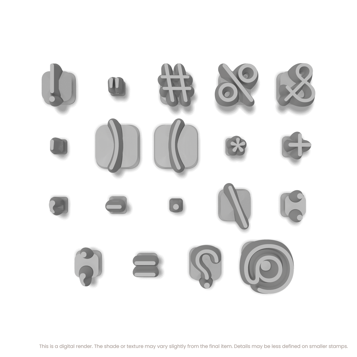 Comfortaa | Symbol Stamp Sets - Ceramind® Tools