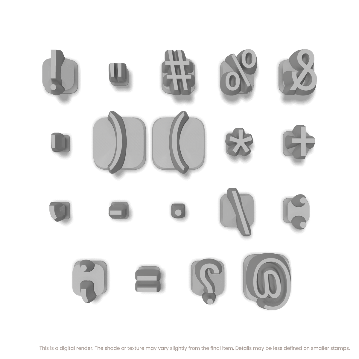 Roboto Condensed | Symbol Stamp Sets - Ceramind® Tools